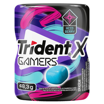 Trident Chiclete XGamers Framboesa e Limão 48.3g