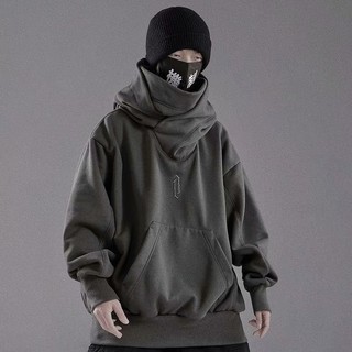 【Casual e Confortável】Suéter masculino com capuz/vintage/streetwear/jaqueta larga para inverno