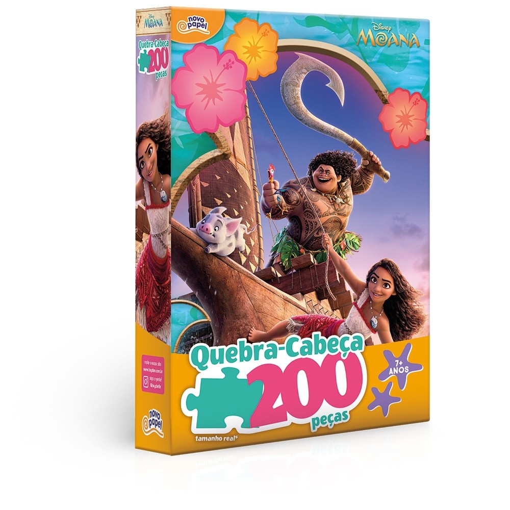 Quebra Cabeça 200 Peças Moana - Toyster 8099