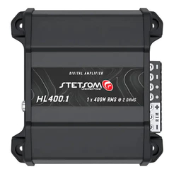 Módulo Amplificador Stetsom High Line Hl400.1 De 400w Rms Com 1 Canal E Crossover Preto