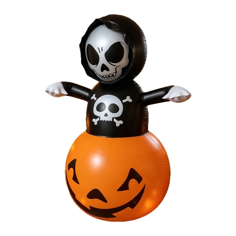 STE Varanda Sazonal E Destaque Gramado Inflável Figura Caveira Iluminada 51 Display Externo PVC Para Ent