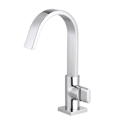 Torneira Lavatório Banheiro Bica Móvel Slim Quadrada Metal Pia Lavatorio Moderno