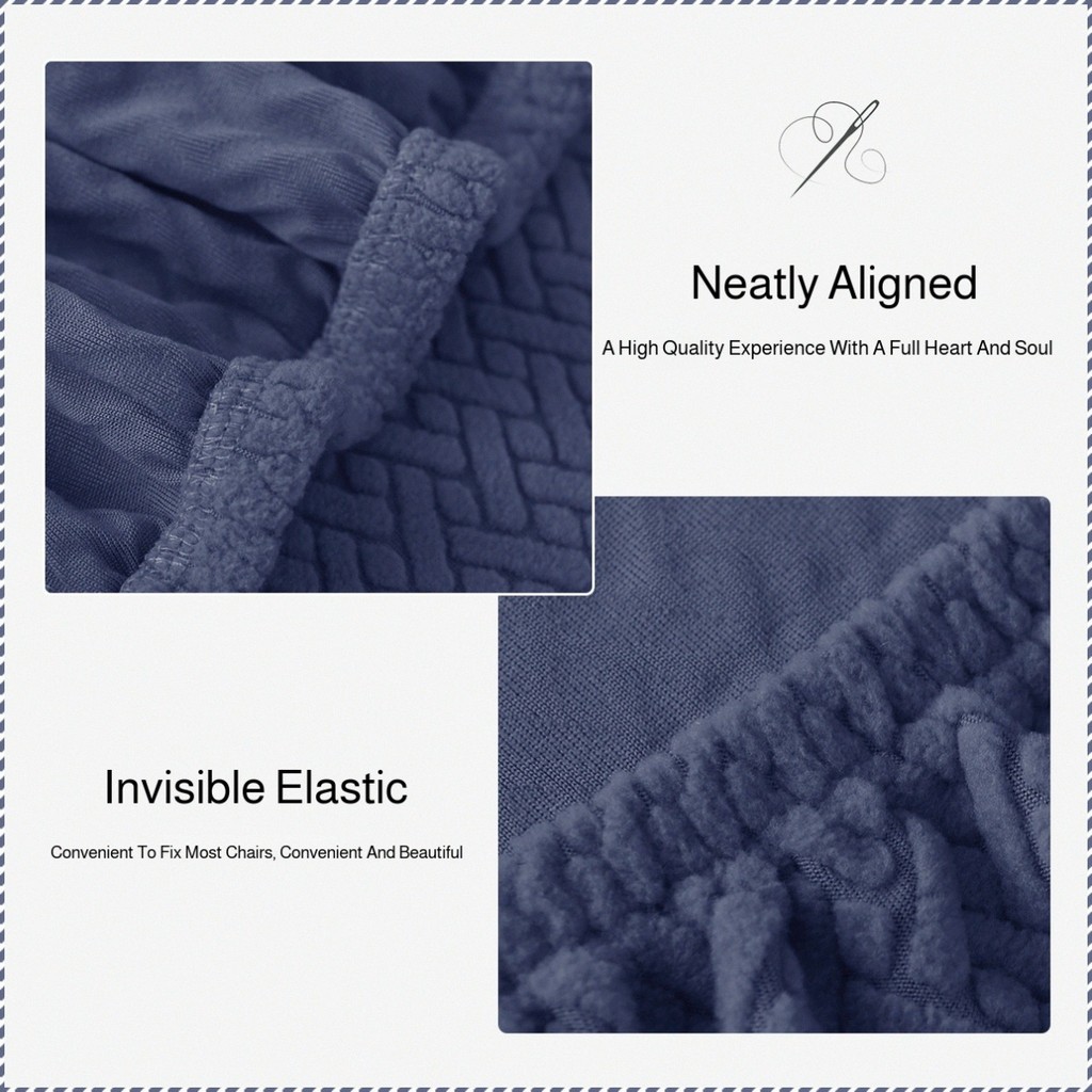 Cadeira de jantar para casa, cadeira alta com encosto, tecido jacquard elástico, cadeira de jantar para hotel.