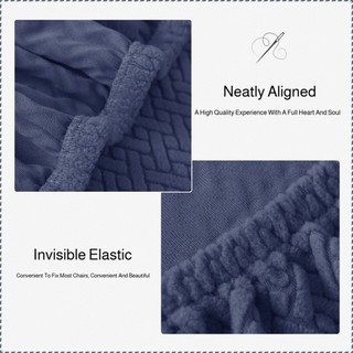 Cadeira de jantar para casa, cadeira alta com encosto, tecido jacquard elástico, cadeira de jantar para hotel.