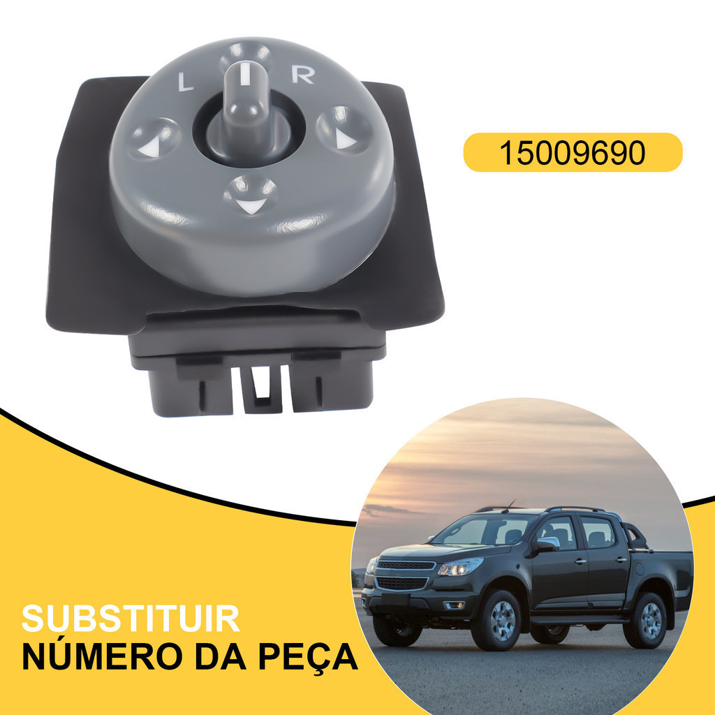 Botão Interruptor Retrovisor Elétrico S10 2 Portas Blazer 1995 a 2011 — imagem 2 de 2