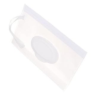 Estojo Branco para Lenços Umedecidos de Bebê, Porta-Lenços Umedecidos para Viagem, Mantém os Lenços Úmidos, Conjunto de 