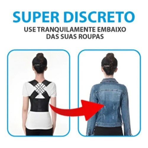 Cinta DE Corretor Postura Colete DE Cervical Cinta Alinha Coluna JJ — imagem 2 de 2