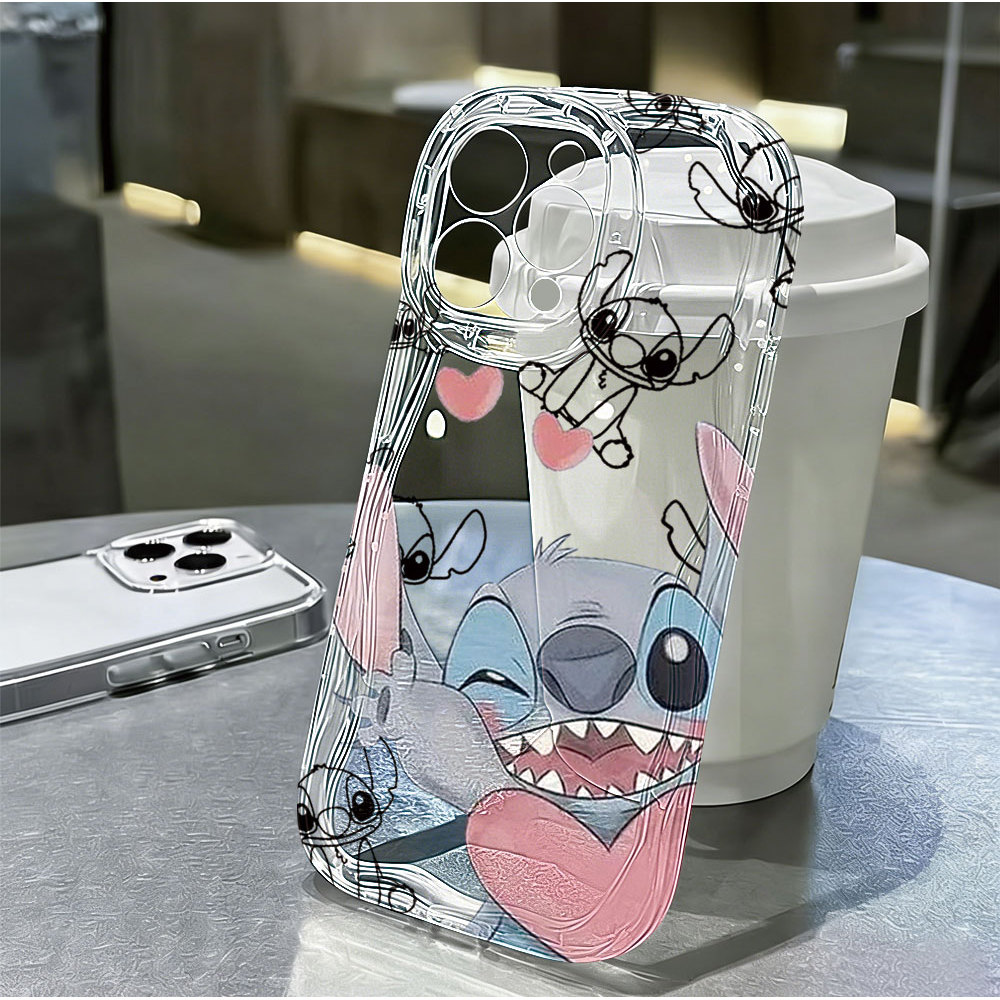 Capa Para Samsung A56 A36 A55 A54 A16 A15 A14 A05 A51 A52 A34 A35 A32 A13 A12 A04E Bonito Ponto Anjo Casal Caso De Telef