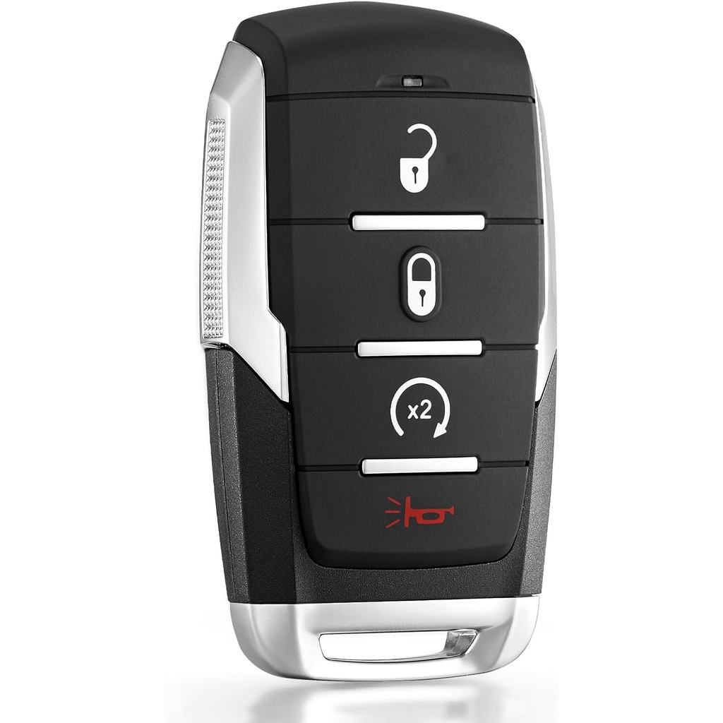 Chave de Substituição Compatível com Dodge Ram 1500 2019 2020 2021 2022 2023 2024, Controle Remoto de Entrada Sem Chave 