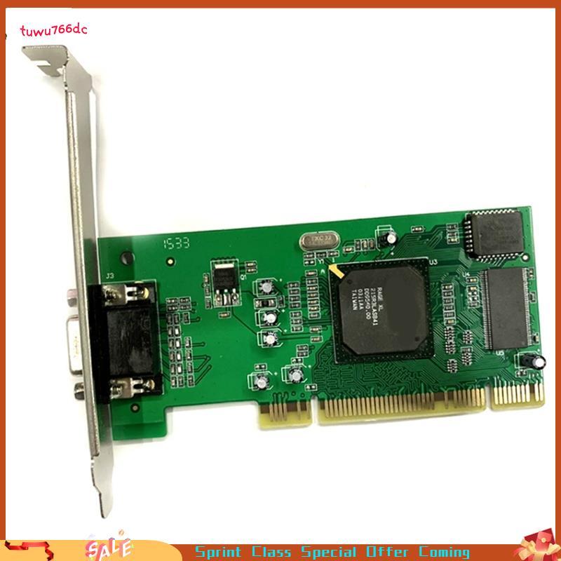 [Entrega Rápida BR] Placa Gráfica VGA PCI Multi Display 8 Mb 32 Bits Para Computadores Desktop Acessórios Compatíveis Co