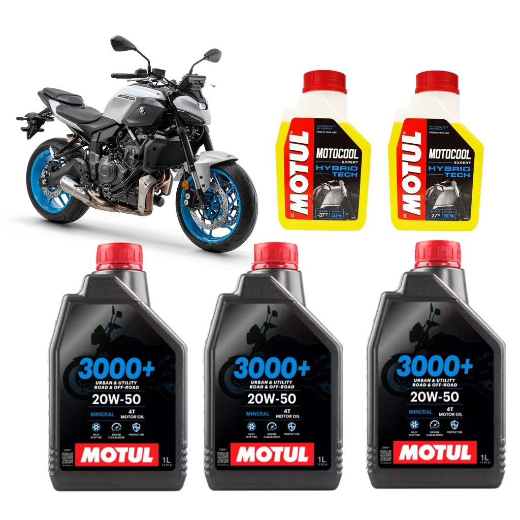 KIT 3L ÓLEO MOTUL 3000+ 20W50 MINERAL + 2L MOTOCOOL EXPERT -37o