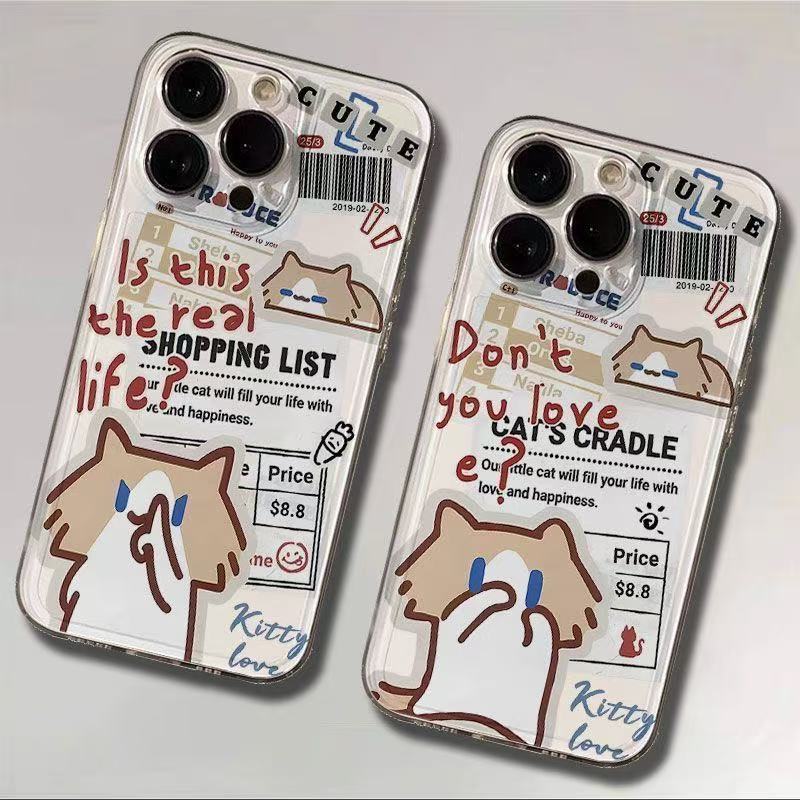 Softcase Samsung Adesivo Gatinho Para A15 A55 A54 A35 A05S A14 A34 A05 A03 S20 S21 S23 FE S24 S23 S25 ULTRA M53 M23 Caso