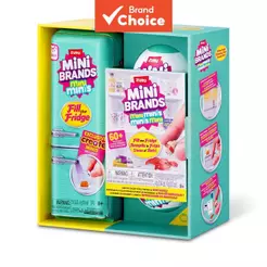 ZURU Mini Brands Mini Frigobar Oficial Conjunto de Brinquedos para Meninos Presente de Formatura Faça Você Mesmo Cozinha