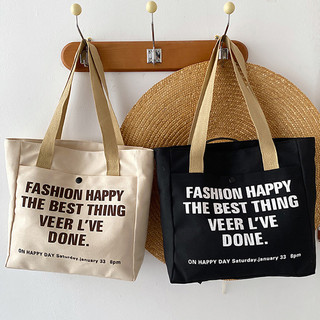 Bolsa Tote de Lona Estampa de Simples- Bolsa Feminina Casual Leve e Resistente Ideal para…