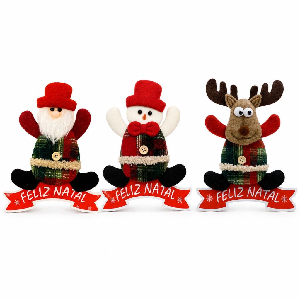 Placa Enfeite para Árvore Natal Decoração Natalina para Casa