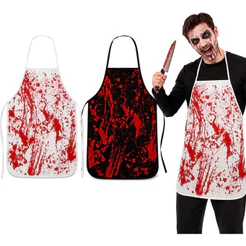 Fantasia Avental Sangue Halloween Açougueiro Terror Adulto