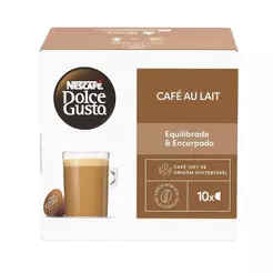 Café em Cápsula Nescafé Dolce Gusto Café Au Lait 10 Cápsulas