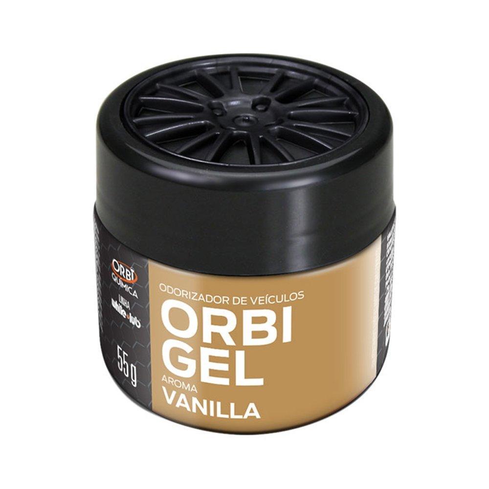 Odorizador Orbigel de Veículos Vanilla 55g - Embalagem com 24 Unidades