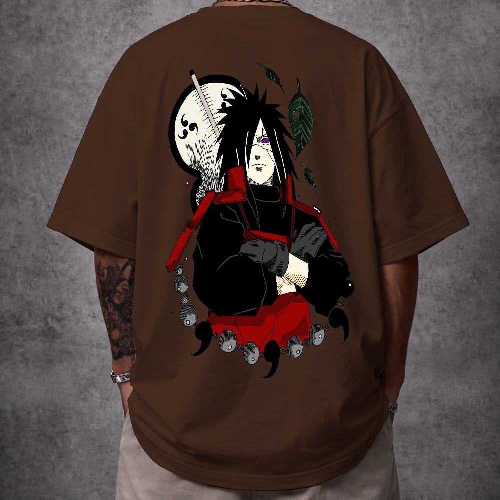 CAMISETA ANIME ESTILO STREETWEAR – ESTAMPA JAPONESA, CAMISETA NARUTINHO MADARA UCHIHA ANIME, UNISSEX