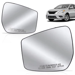 Lente Espelho Retrovisor Versa 2015 2016 2017 2018 2019 Com Placa