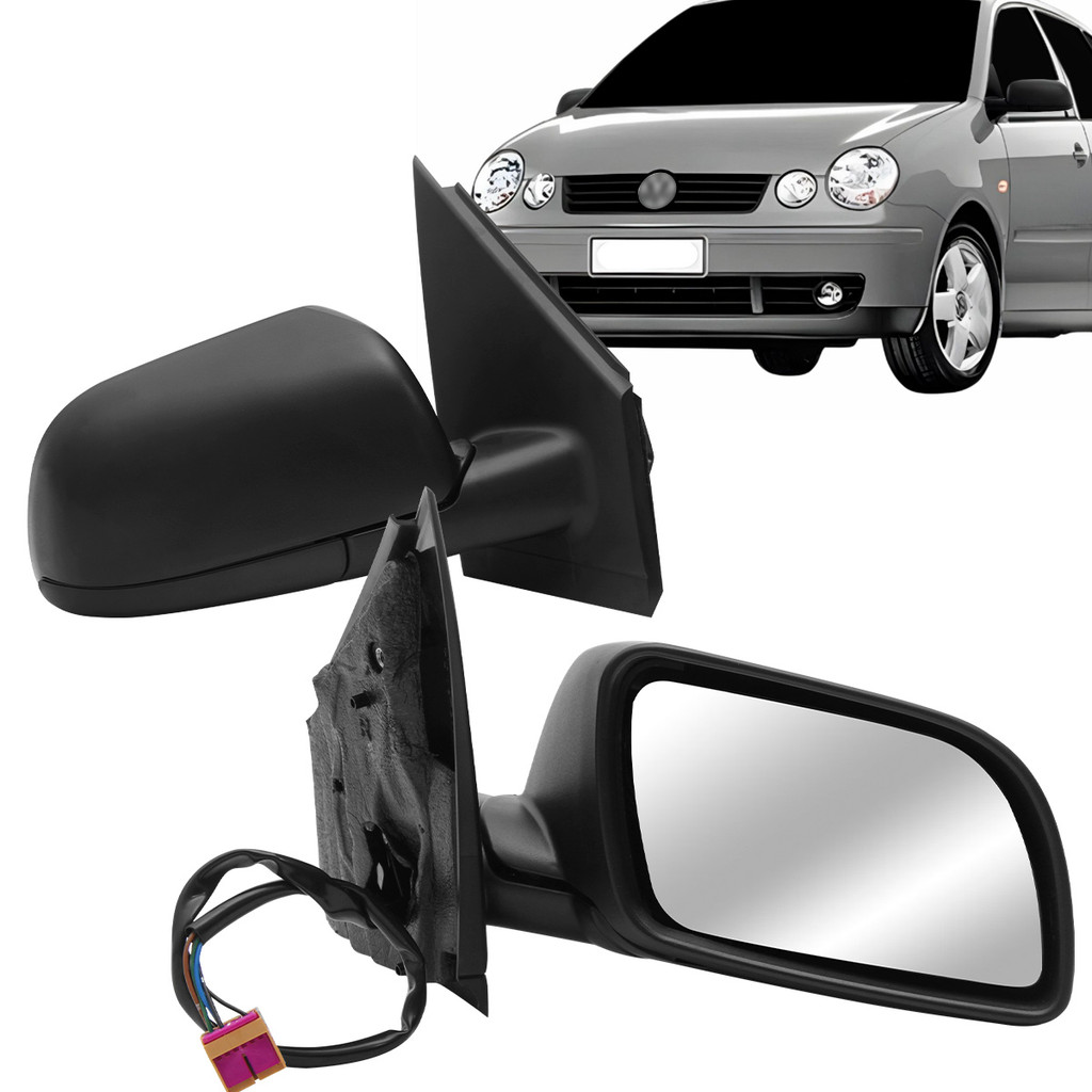 Par Retrovisor Externo Polo 2002 2003 2004 2005 2006 2007 2008 2009 Elétrico
