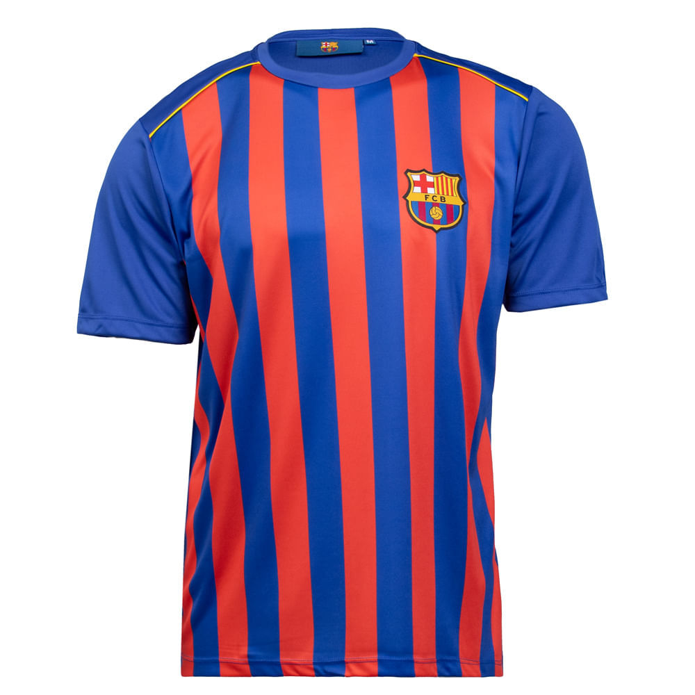Camiseta Masculina Balboa Barcelona Azul/Vermelho
