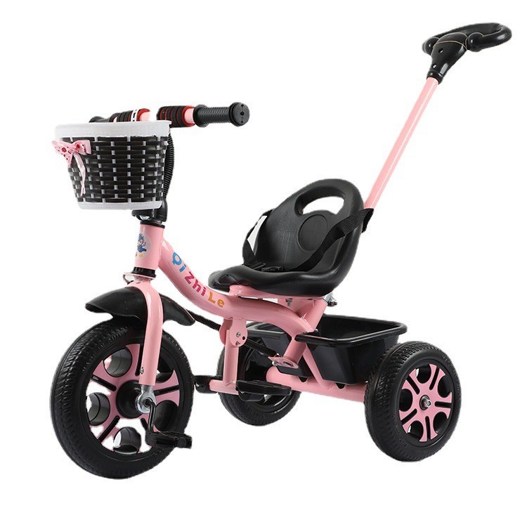 Pedais dobráveis triciclo infantil 1-3-6 anos de idade, bicicleta infantil, carrinho de bebê, bicicleta