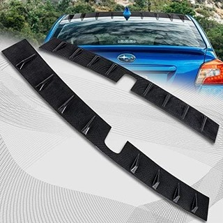 EPARTS Estilo Fibra De Carbono ABS Janela Do Telhado Traseiro Spoiler Asa Superior Vórtice Barbatana De Tubarão Compatív