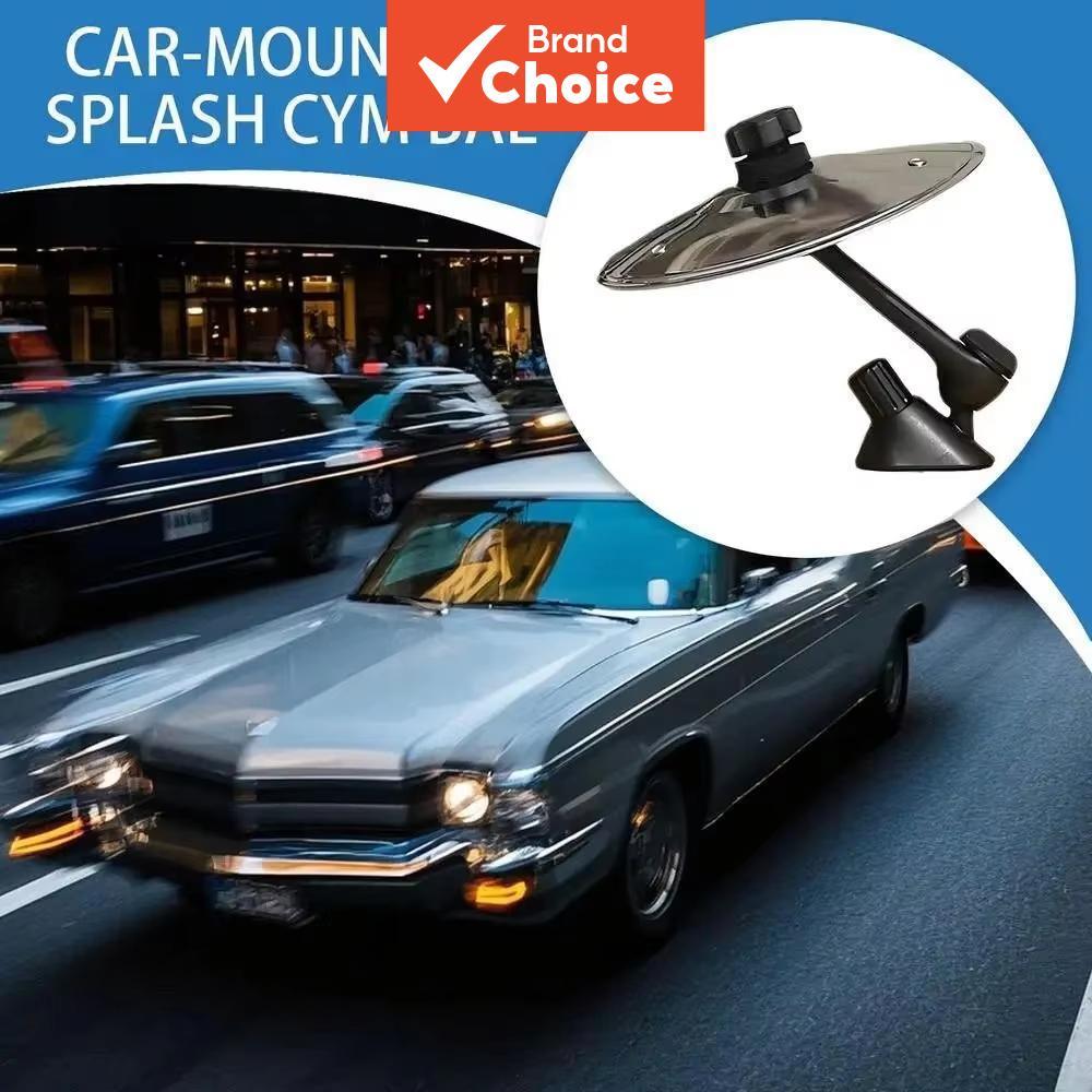  Pratos de Bateria Universal Mini – Pratos de Mão com Clipe de Ventilação de Ar, Acessório de Carro Moderno para Amantes