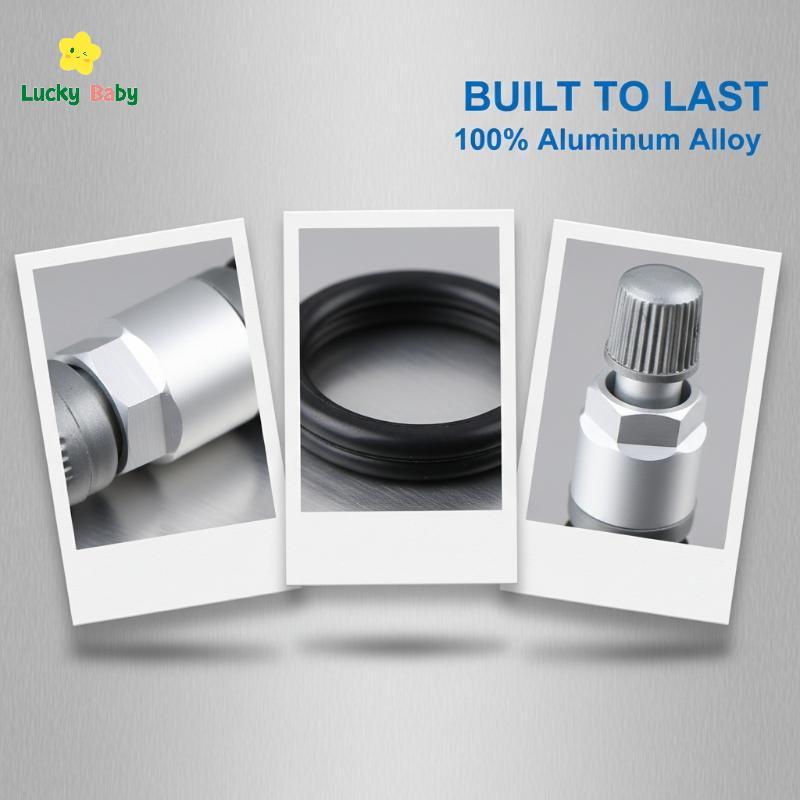 [Luckybaby-t] 4 Unidades De Sistema De Monitoramento De Pressão Dos Pneus Kit De Haste De Válvula TPMS Substituição Univ