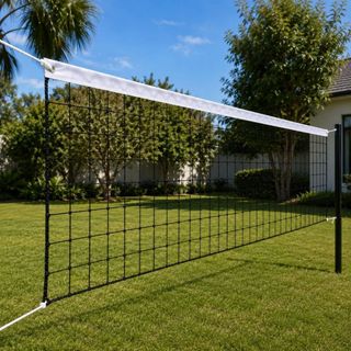 Rede Vôlei 3m x 1m Portátil com Faixa Superior Recreação Jardim Quintal Praia Esporte Lazer
