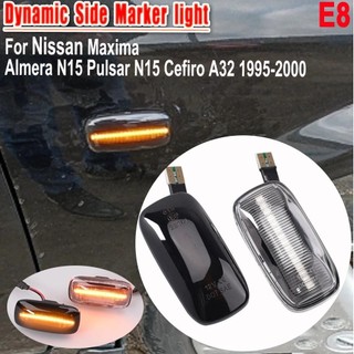 LED Dinâmico Sinal De Volta Piscando Lâmpada Marcador Lateral Luz Para Nissan Skyline R34 Almera N15 Pulsar Maxima Ensol
