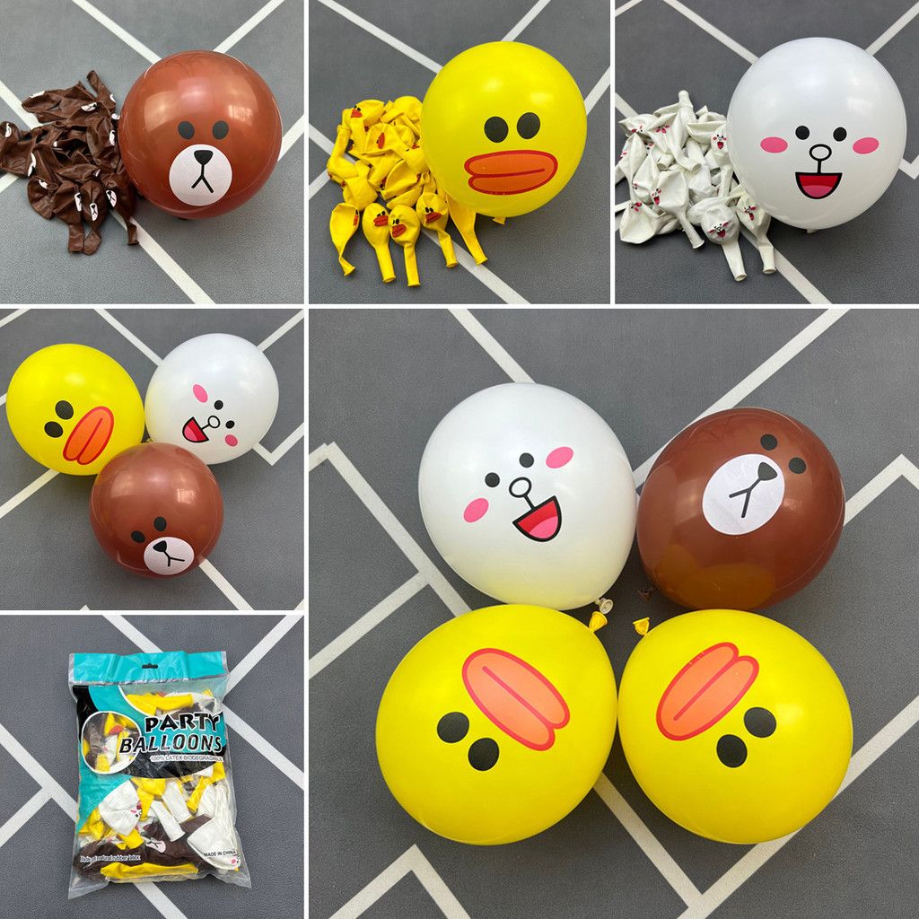 Coelho pato balão Bobo bola decoração Material pacote bola interna crianças dos desenhos animados coelho Smiley rosto ja