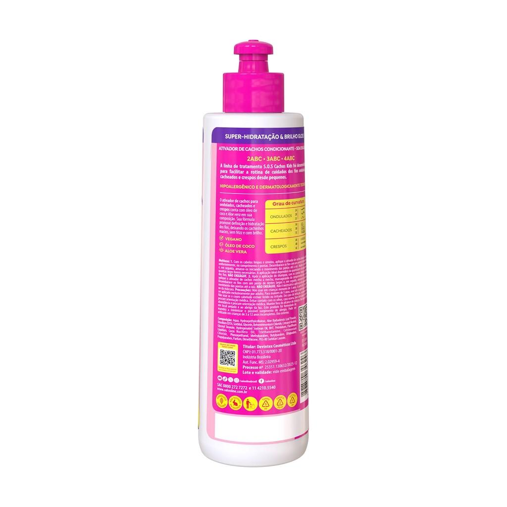 Ativador de Cachos SOS Cachos Kids Hidratação Salon Line 300ml · foto 2