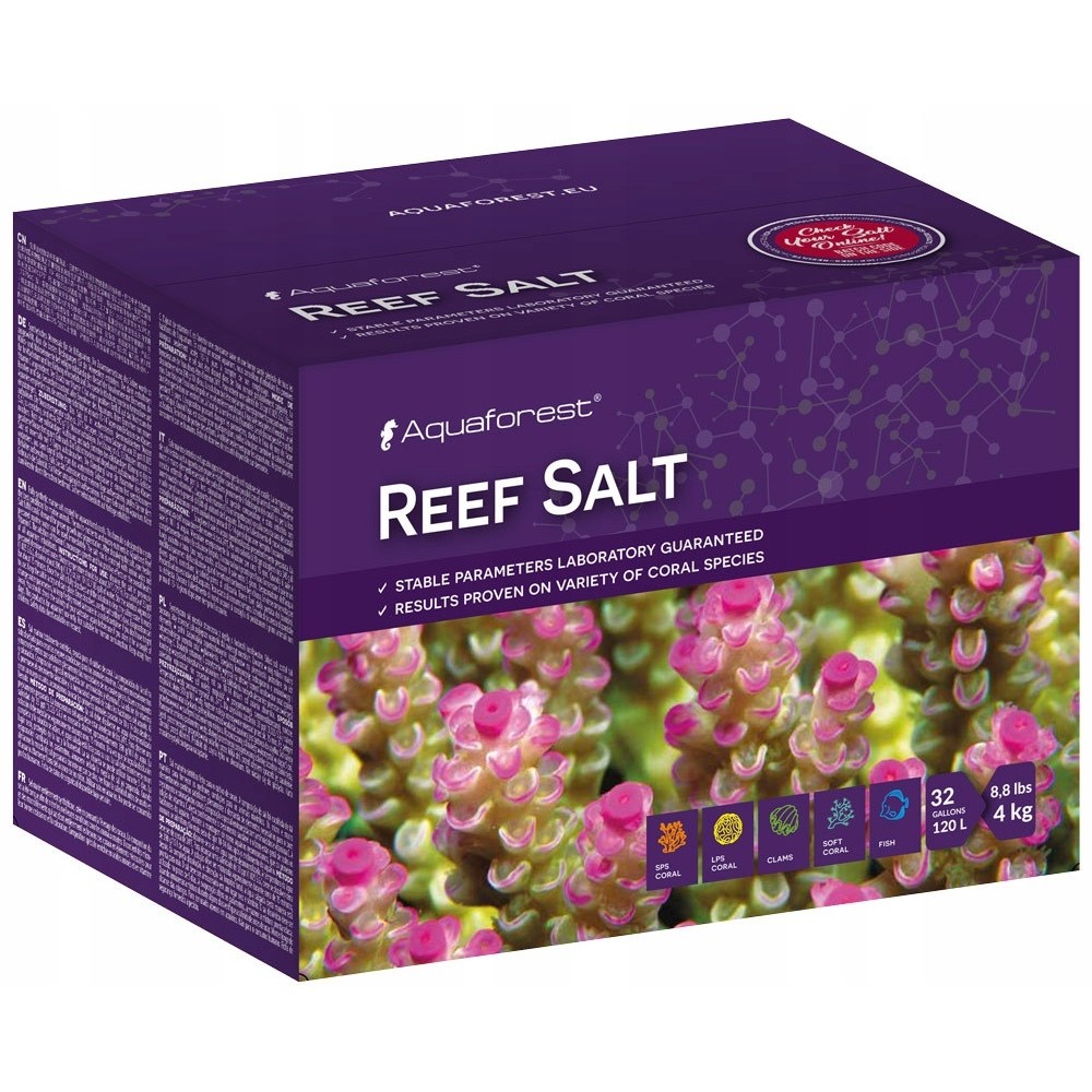 Sal Aquaforest Reef Salt 4kg Faz 120l Bom P Coral E Peixes
