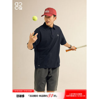 Lu Xiaohu ACTUP Verão Respirável Anti-Rugas Camisa POLO de Manga Curta Masculina Solta Camiseta Masculina Simples Commut