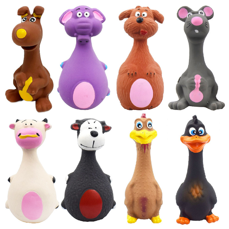 Animal de estimação látex cão voz brinquedo dos desenhos animados simulação voz brinquedo Teddy Bichon voz brinquedo par