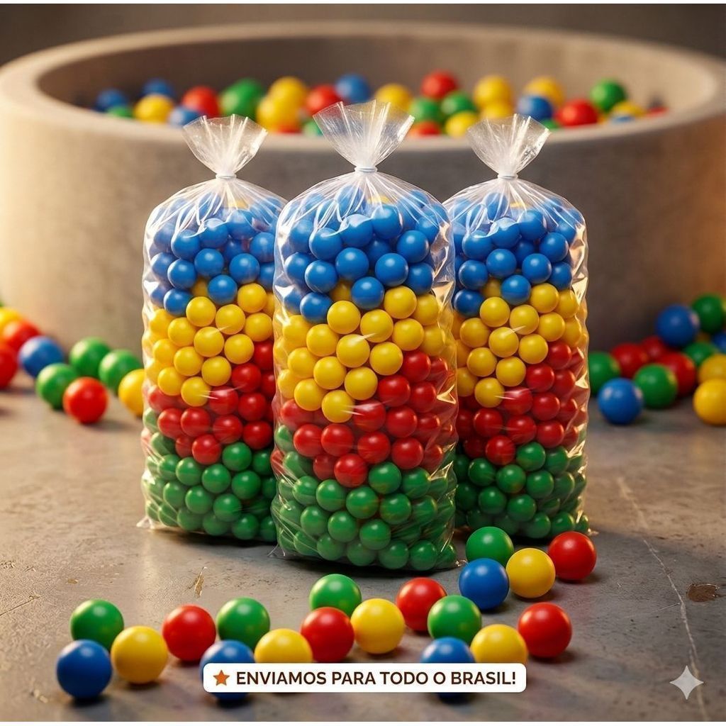 Bolinhas Coloridas Para piscina infantil 76 mm 50 Unidades Aprovadas