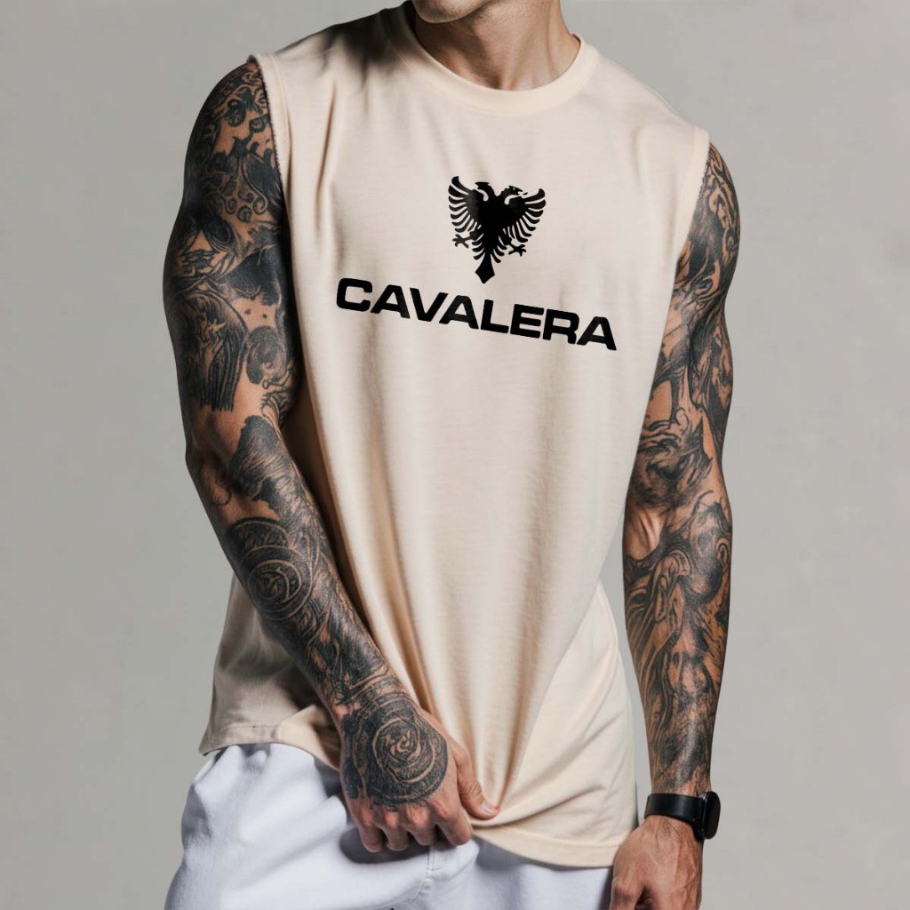Camisa Caval era Regata Oversized Machão Camiseta Camisa Streetwear Algodão Cavada Longline