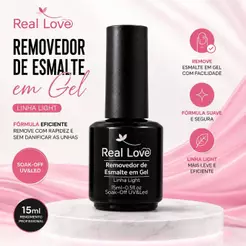Removedor De Esmalte Em Gel 15ml Real Love