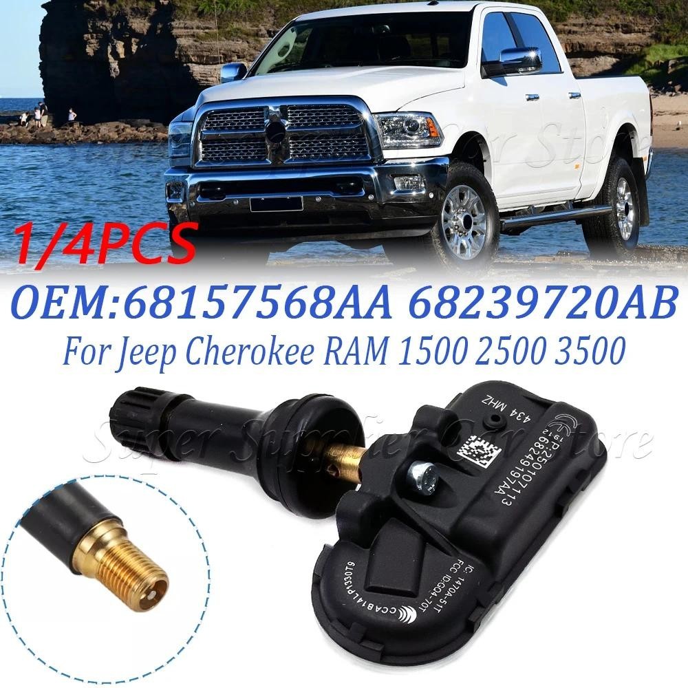 1/4 Pcs 434 Mhz TPMS Sensor De Monitor De Pressão Dos Pneus Para 2014-2016 Jeep Cherokee RAM 1500 2500 3500 68157568AA A