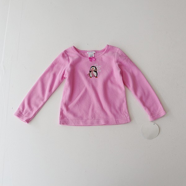 Primavera outono meninas de manga comprida camiseta em torno do pescoço pulôver bordado dos desenhos animados crianças c