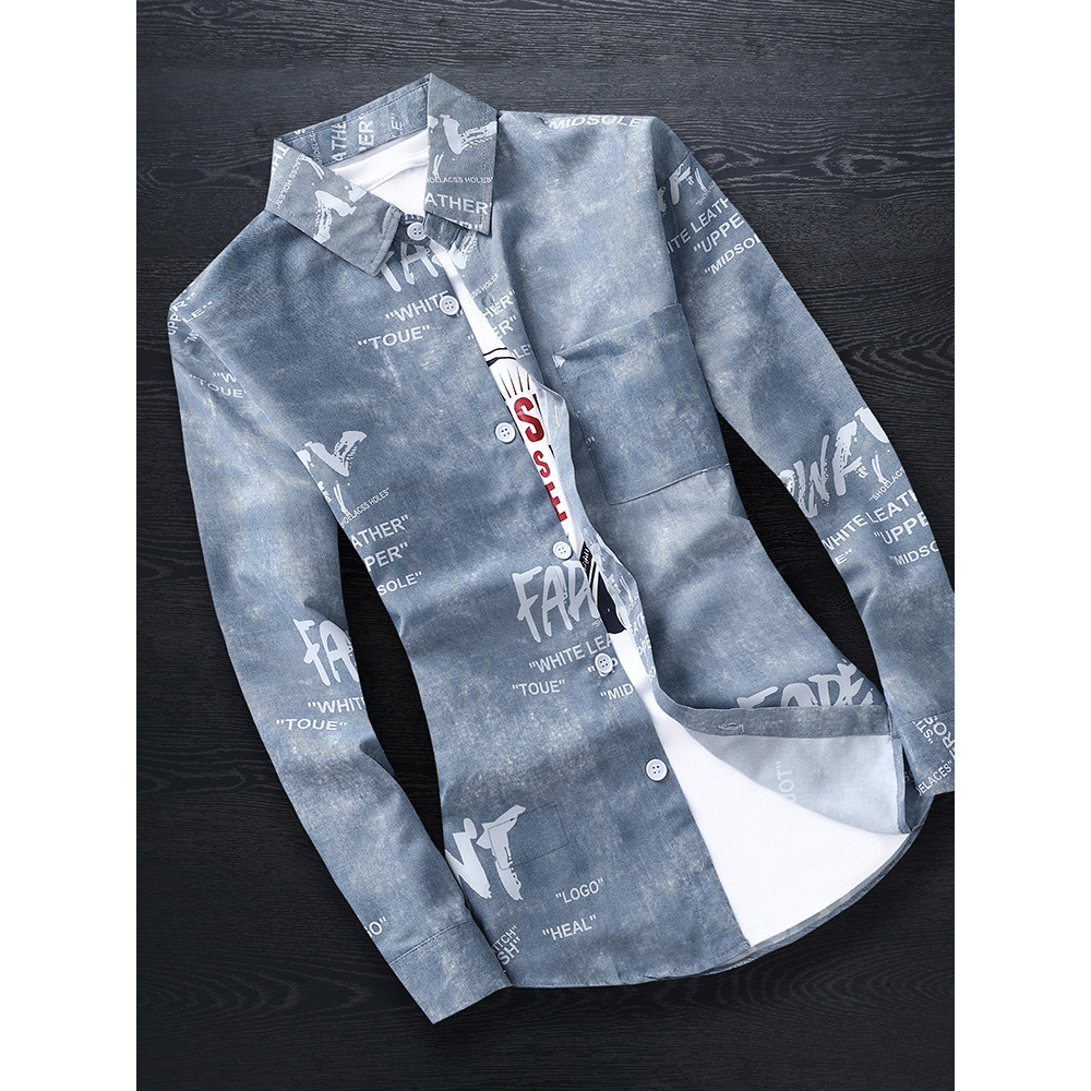 2024 novo estilo primavera camisa de manga comprida masculina versão coreana camisa Street Wear camisa xadrez masculina 
