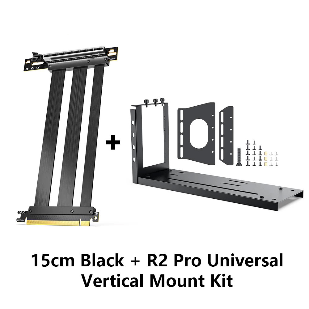 JMT PCIe 5.0 X16 Cabo De Extensão De Placa Gráfica RTX5090 Suporte Vertical A4 Duplo Reverso
