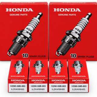 Jogo 4 Velas Iridium Honda NGK 12290-59B-003 ILZKAR8H8S Original