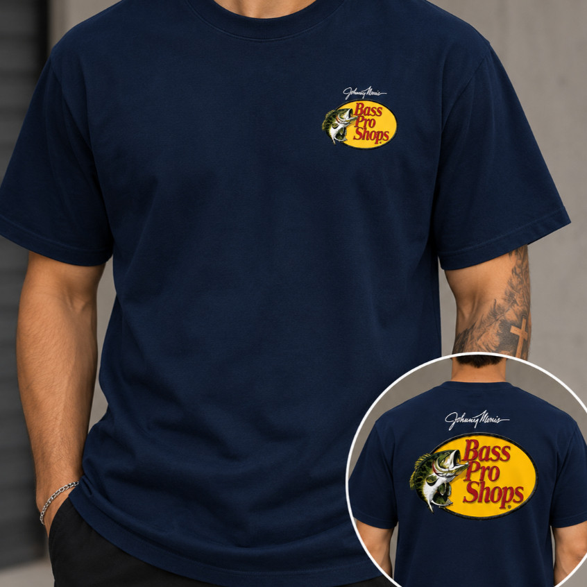 Camiseta Masculina Bass Pro Shops Pescaria Estampada Algodão Premium Streetwear