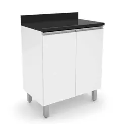 Balcão De Cozinha E Lavanderia Com 2 Portas 0,70m Top Class