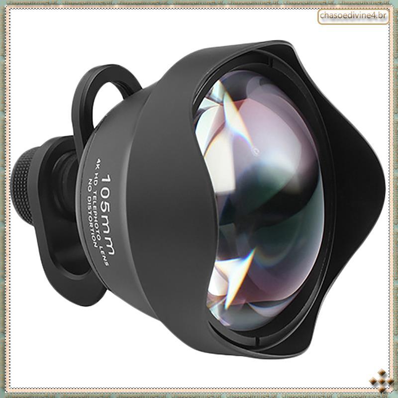 [Ykr] Lente Externa Universal Para Celular , 1 Peça , Preta , 105mm , Retrato , Telefoto , Slr , Fotografia Profissional