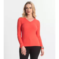 Blusa Feminina Canelada Select Vermelho