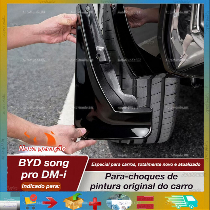 Para BYD Song Pro DM-i, capa protetora para a roda traseira, proteção contra lama e sujidade, modelo F53R.